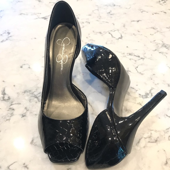 Jessica Simpson Shoes - Jessica Simpson Patent Leather High Heels Black 8b